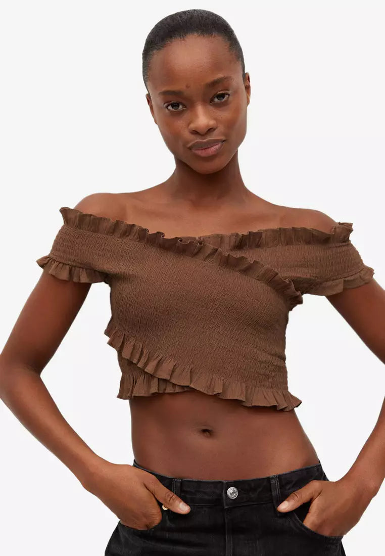 Mango Cotton Wrapped Top