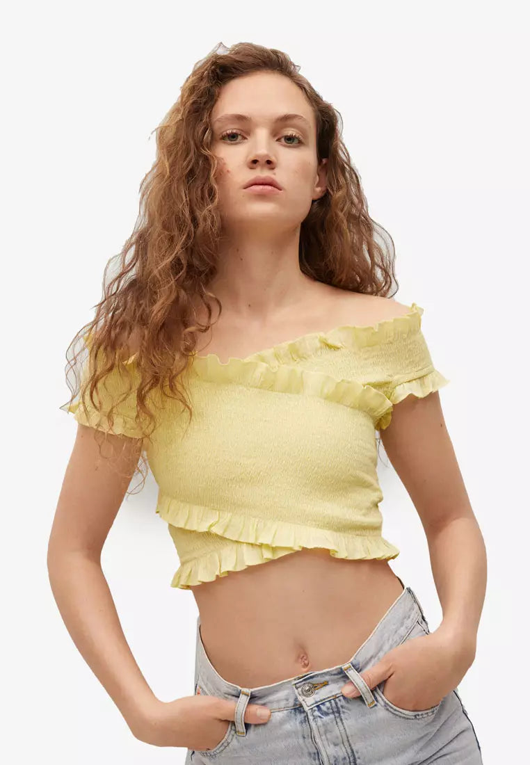 Mango Cotton Wrapped Top