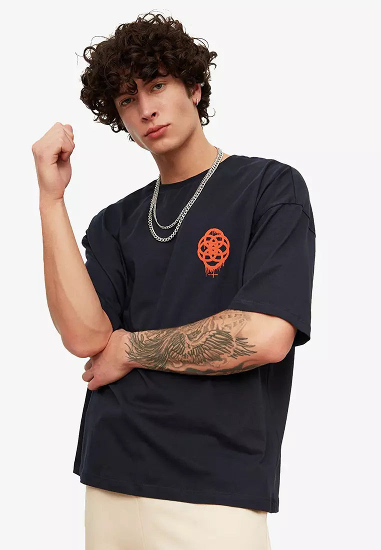 Trendyol Oversize T-Shirt Navy