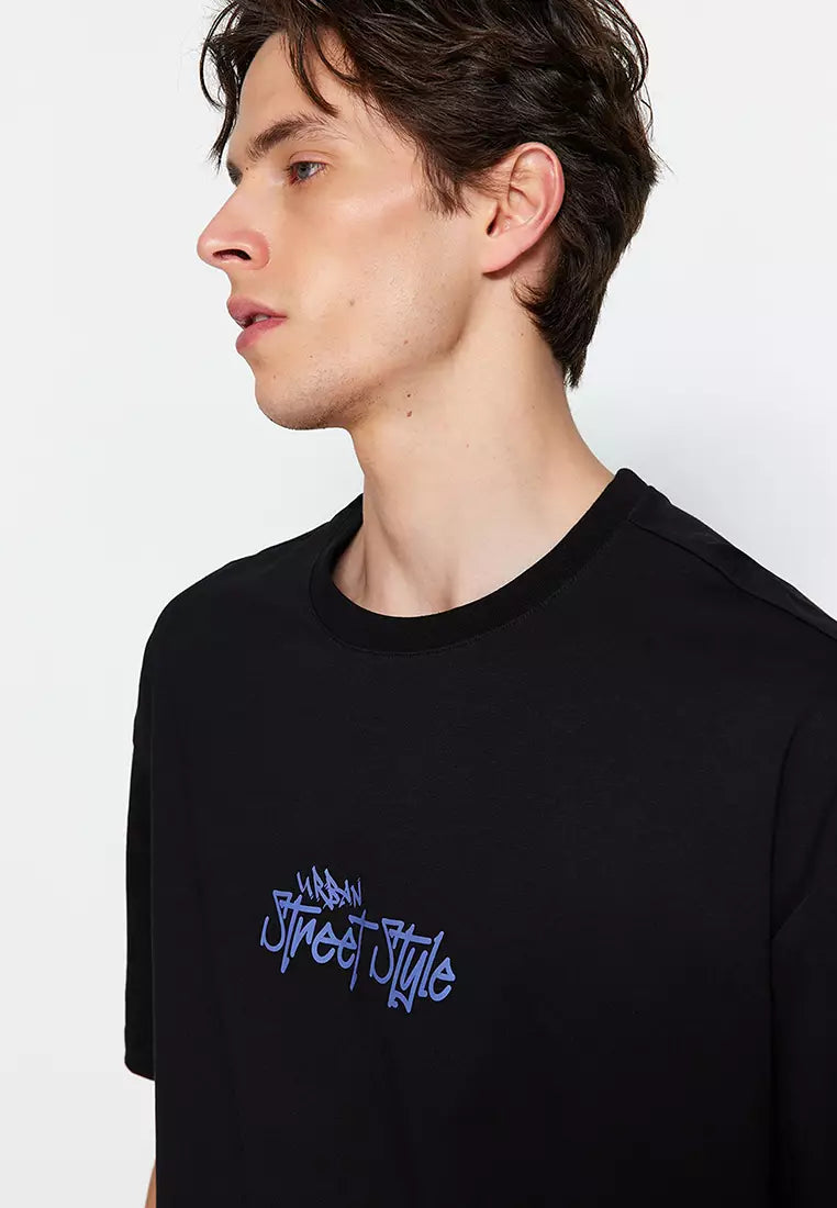 Trendyol Printed Tee Black